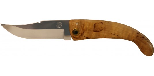 Couteau de Berger Traditionnel en Bouleau et Lame Oxydable Couteau de Berger Traditionnel en Bouleau et Lame Oxydable