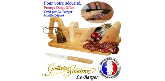 Guillotine à Saucisso Traditionnelle Le Berger SECURITE PROTEGE DOIGT couteau d'office Offert Guillotine à Saucisso Traditionnelle Le Berger SECURITE PROTEGE DOIGT couteau d'office Offert