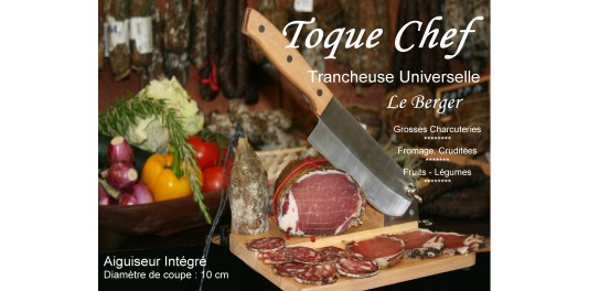 Guillotine à saucisson Toque Chef by Le Berger Trancheuses Universelle, AFFUTEUR INTEGRE