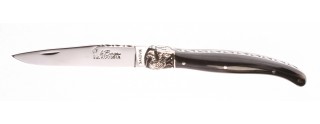 Laguiole Becasse Mitre Argent Corne de Buffle