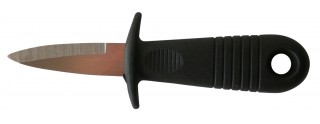 Couteau à Huître avec Garde de protection et manche plastique.