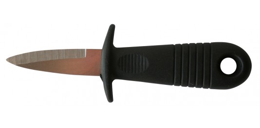 Couteau à Huître avec Garde de protection et manche plastique.