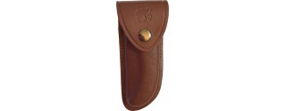 Etui en cuir marron grand modèle