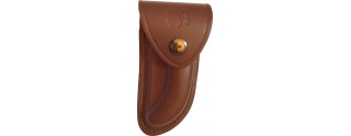 Etui en cuir moyen modèle marron