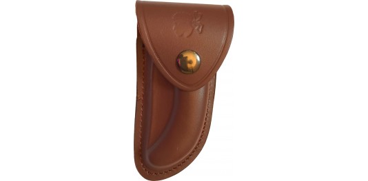 Etui en cuir moyen modèle marron