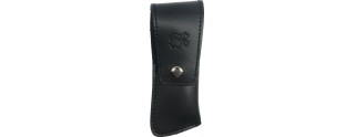 Etui en cuir noir long 