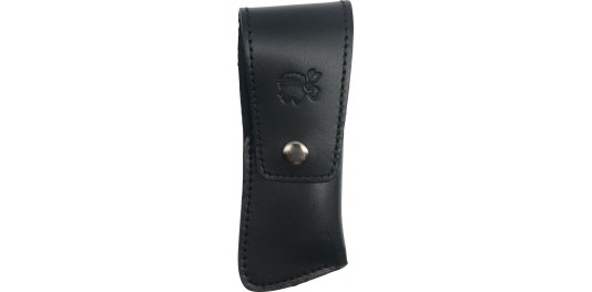 Etui en cuir noir long 