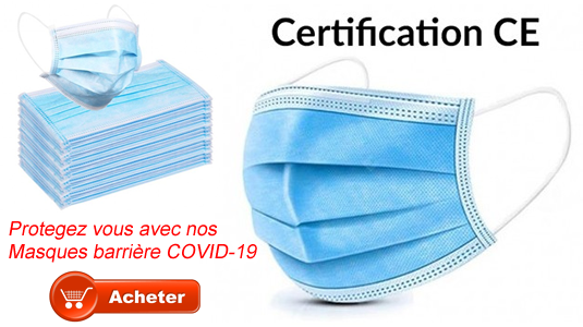 Protegez vous avec nos Masques barrière COVID-19